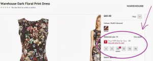 House of Fraser product page
