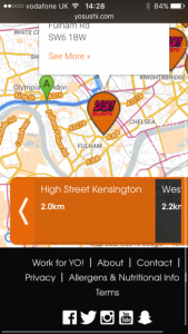 yo sushi mobile locator