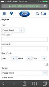 boots registration mobile