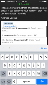 Schuh address lookup