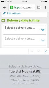 ao.com checkout