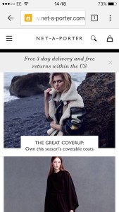 net a porter homepage