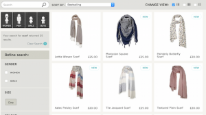 Fat Face site search results