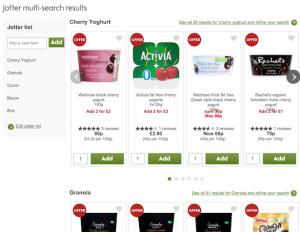 Waitrose site search