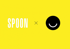 A graphic with a bright yellow background and the SPOON magazine logo on the left and the Ello logo on the right, with an x in between them to demonstrate their collaboration.