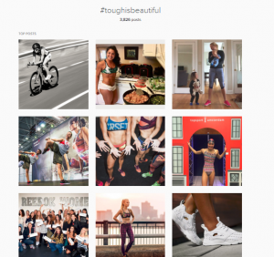 Reebok hashtag on Instagram