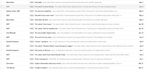NDP Party of Canada email spam