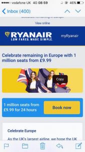 ryanair app