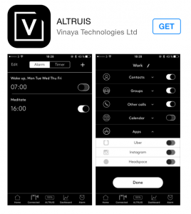A screenshot of the Altruis app in the iOS app store