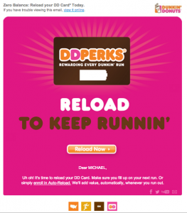 dunkin donuts email
