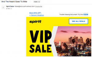 spirit airlines email