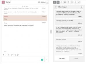chatbot-human hybrid example