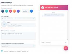 hubspot live chat