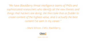 BlackBerry threat intelligence
