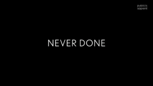 Still from 'Never Done' a documentary produced by Public Sapient's storytelling studio